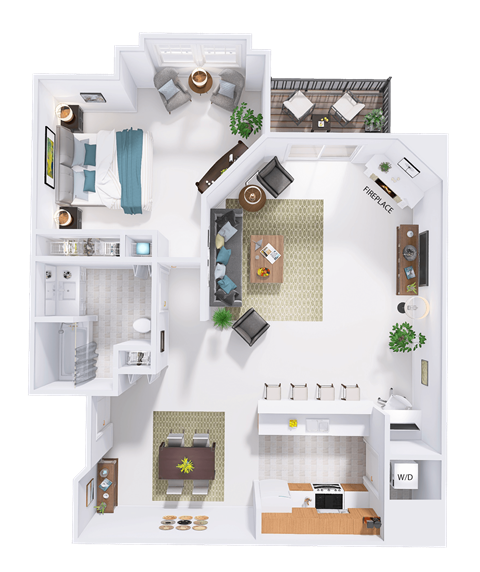 a floor plan of a house